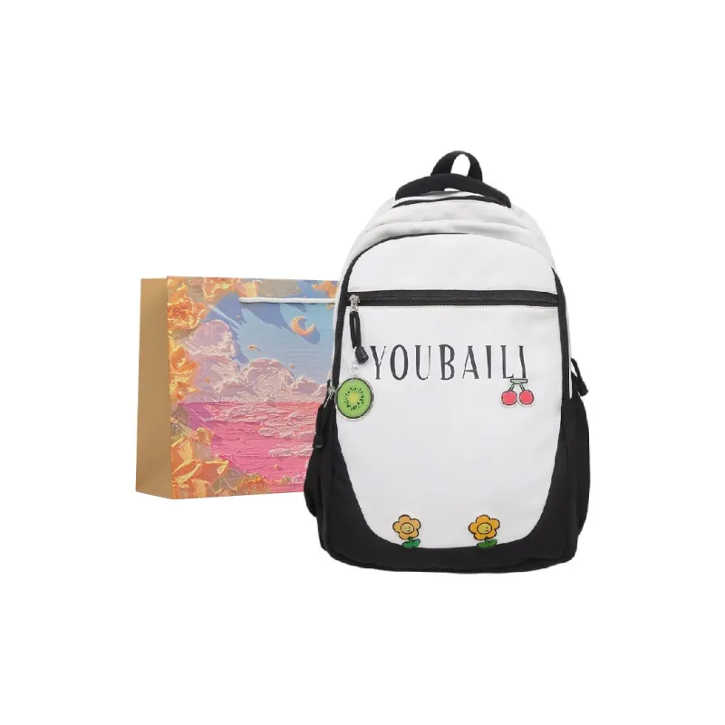 BRINCH Nylon Backpack Black/Red/Pink/Khaki/Green-3