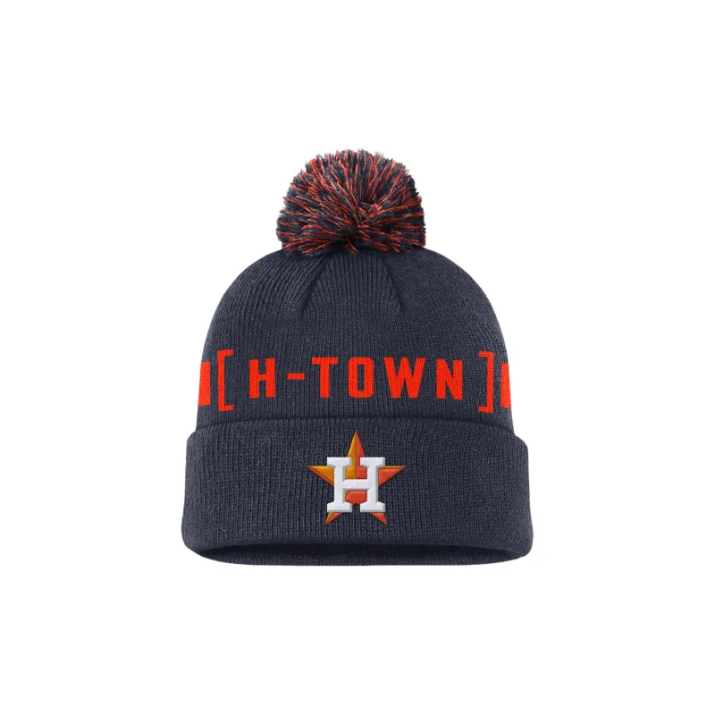 Nike Houston Astros Hometown Peak Men's Nike Mlb Cuffed Pom Beanie-0
