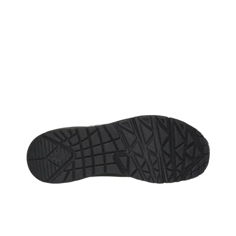 Skechers Uno Anti Slip Wear Resistant Low Top Casual Shoes Women's Black-4
