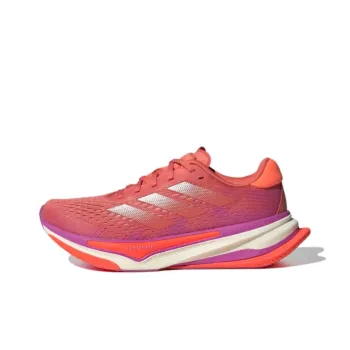 Adidas Supernova Prima Slip Resistant Breathable Low Top Casual Running Shoes Women's Red Silver