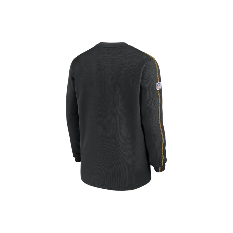 Nike Men's Black Pittsburgh Steelers 2024 Sideline Coaches Long Sleeve Top-1