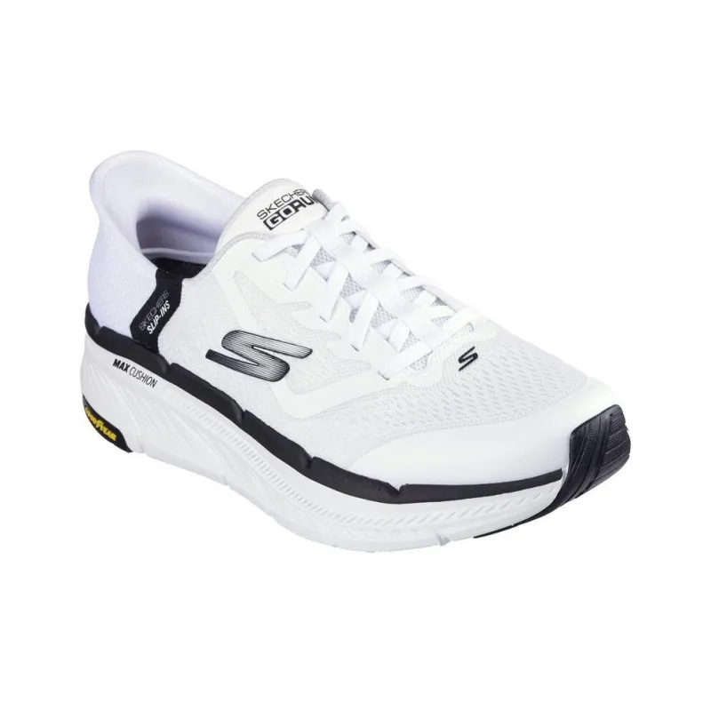 Skechers Max Cushioning Premier 2.0 Anti Slip Wear Resistant Low Top Running Shoes Men's White Black-3