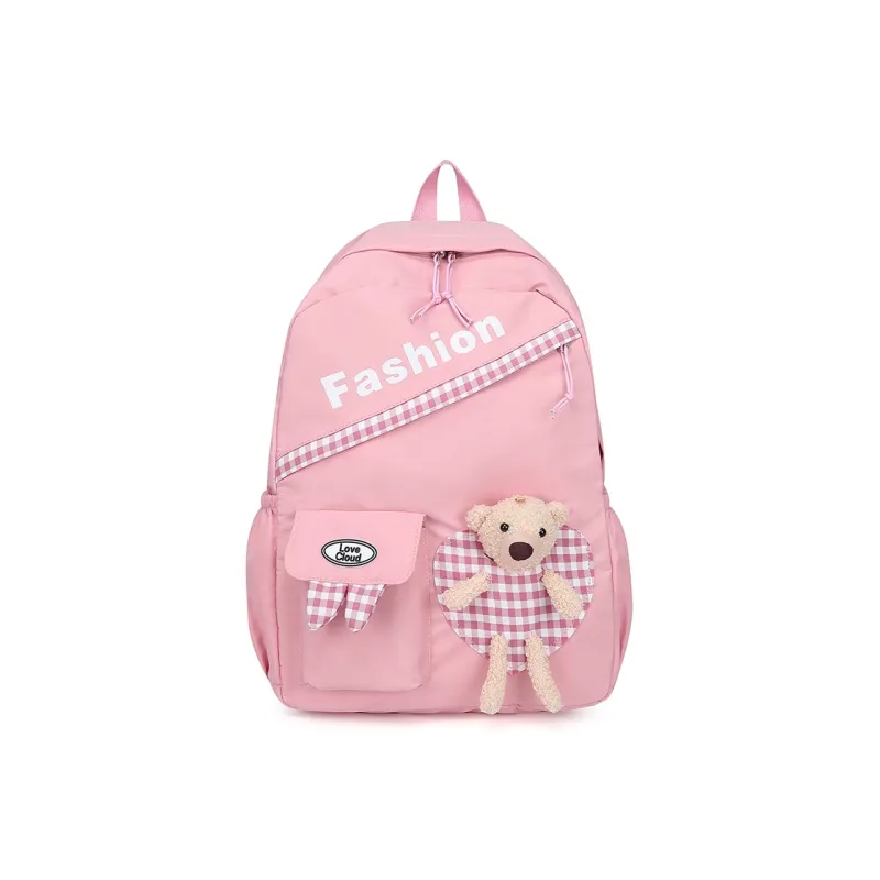 Venerable Brahma Nylon Fabric Backpack Women's Black/Pink/Red/Purple/Blue-12