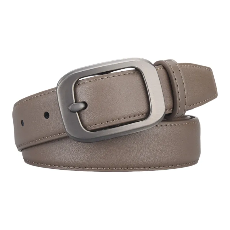 Emperor Penguin Durable And Sturdy Suit Pants With Pin Buckle Cow Leather Belts Unisex 2.8CM-3