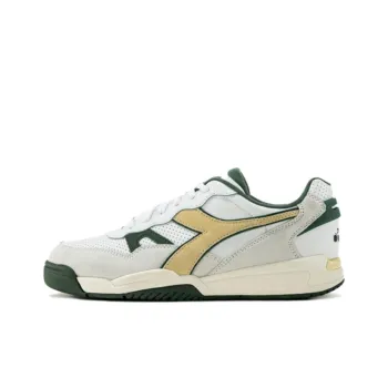 Diadora Winner Anti Slip Wear Resistant Low Top Tennis Shoes Unisex White Green