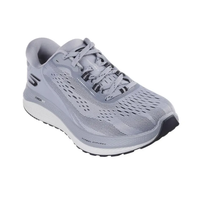 Skechers GO Run Persistence Anti-Slip Wear-Resistant Low-Top Casual Running Shoes Men's Silver Gray-3