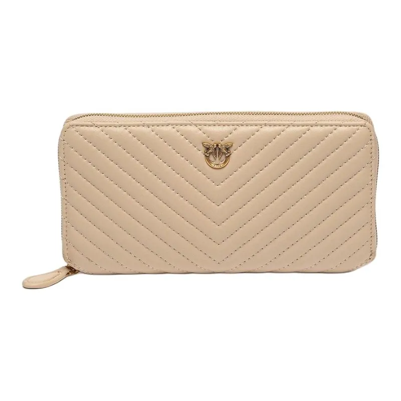 PINKO Leather Wallet Women's Dark Beige-0