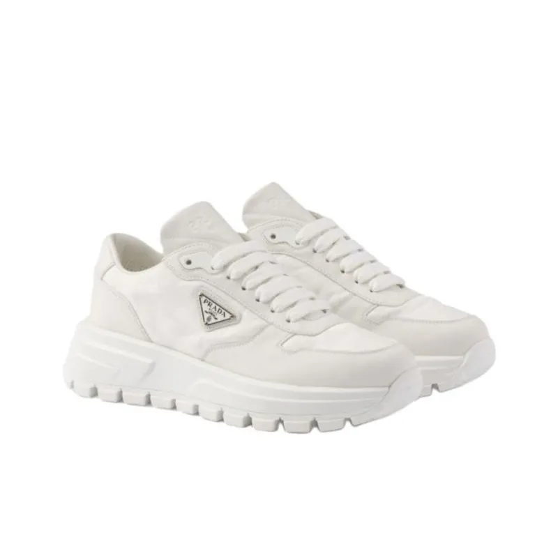 PRADA PRAX 01 Low Top Casual Shoes Women's White-2