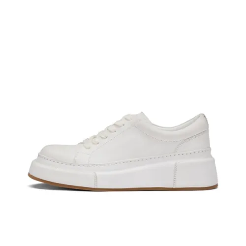 ZSBELLA Skateboard Shoes Women's Low-Top White