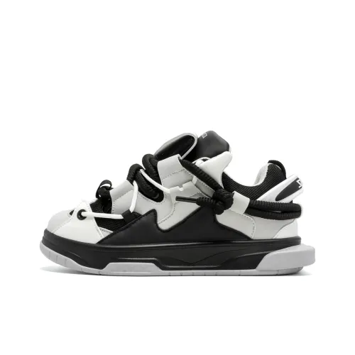 LISATANG Puffy Shoes Coverage Anti-Slip And Wear-Resistant Low-Top Skateboard Shoes Unisex