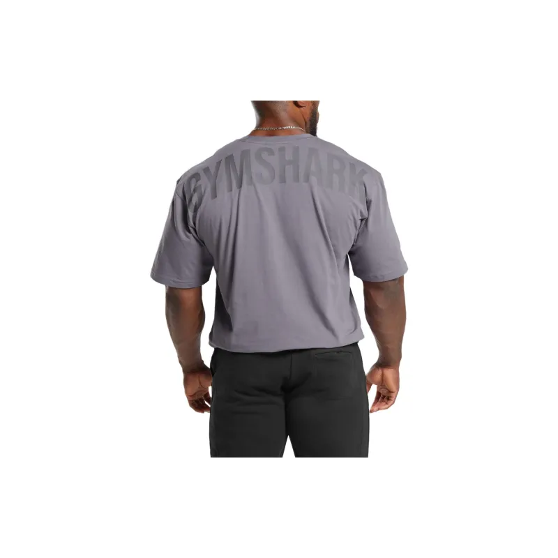 GYMSHARK POWER T SHIRT T Shirt Men's Dusty Purple-2