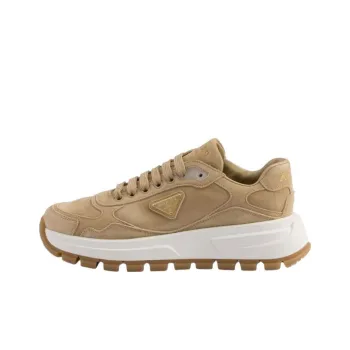 PRADA PRAX 01 Low Top Casual Shoes Women's Umber