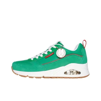 Skechers Uno Slip-Resistant Low-Top Casual Running Shoes Women's Green