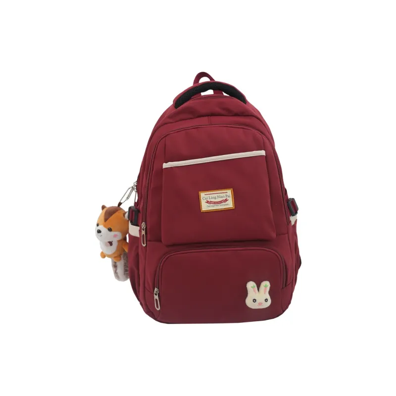 Venerable Brahma Nylon Backpack Women's Black/Pink/Red/Green/Blue-3