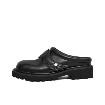 SYMBOLS OF LIGHT Closed Toe Slippers Women's Black