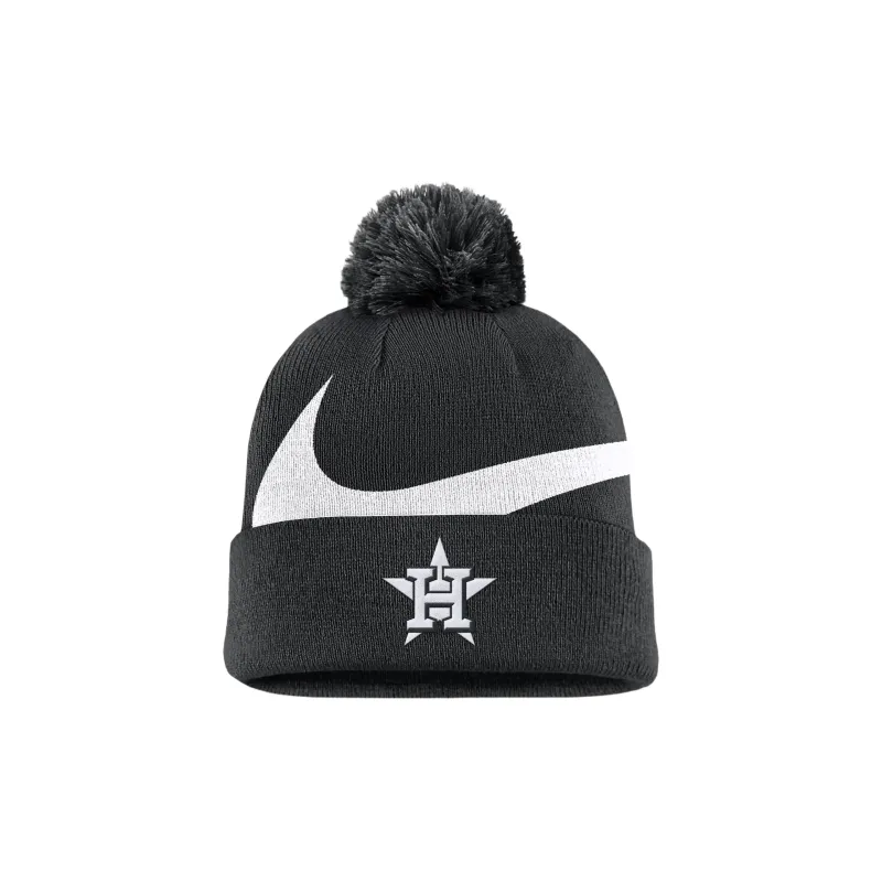 Nike Houston Astros Peak Men's Nike Mlb Cuffed Pom Beanie-0