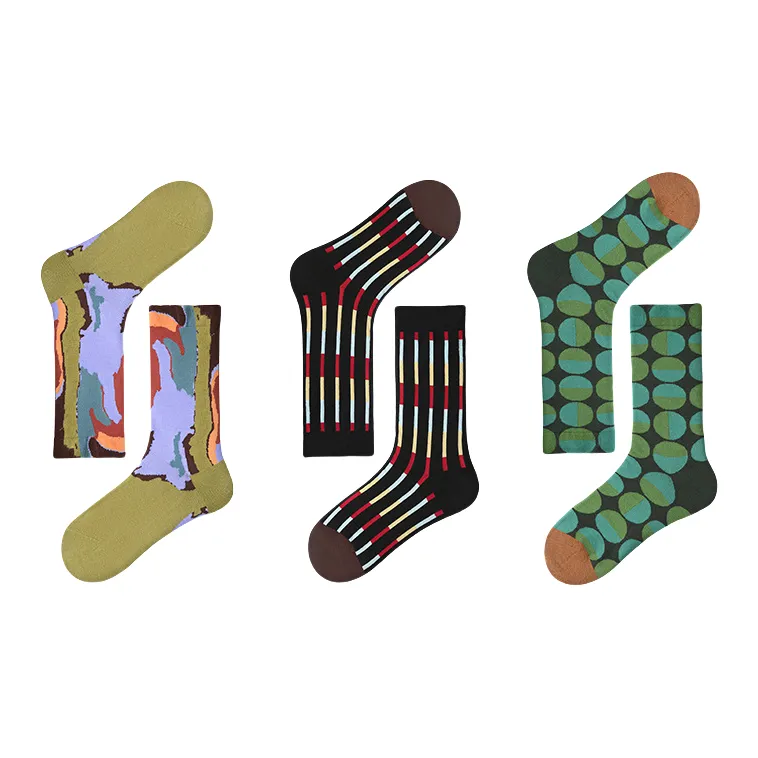 Vine Color Mid Calf Socks Women's 3 Pack-9