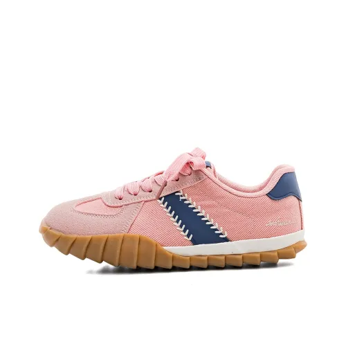 Warrior Warrior Height Increasing Lightweight Low Top Canvas Shoes Women's Pink Dark Blue