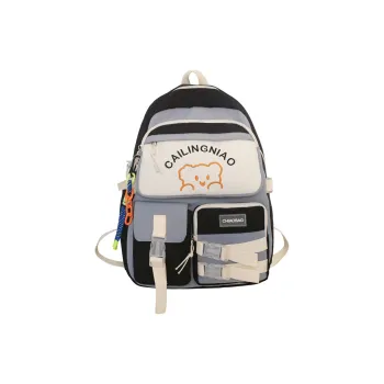 Venerable Brahma Nylon Fabric Backpack Women's Black/Purple/Green/Blue/Pink
