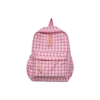 NX DOUGHNUT Nylon Fabric Backpack Women's Pink/Red/Khaki/Yellow/Green