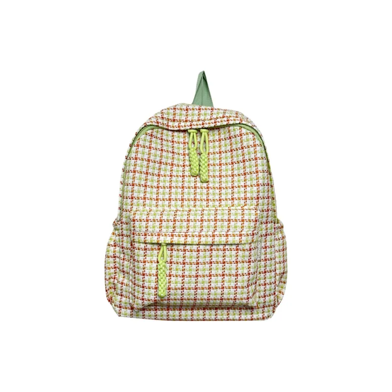 NX DOUGHNUT Nylon Fabric Backpack Women's Pink/Red/Khaki/Yellow/Green-6