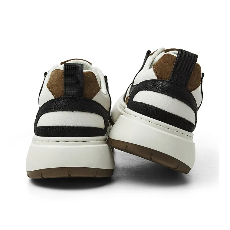 JEEP SPIRIT Low Top Skateboard Shoes Men's Cuban Brown-4