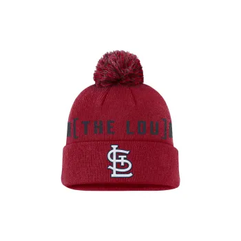 Nike St. Louis Cardinals Hometown Peak Men's Nike Mlb Cuffed Pom Beanie