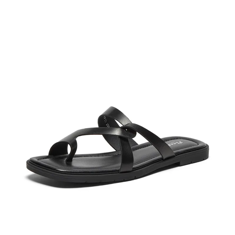 BATA Rubber Sole Odor-Resistant Slip-Resistant Slide Slippers Women's-4