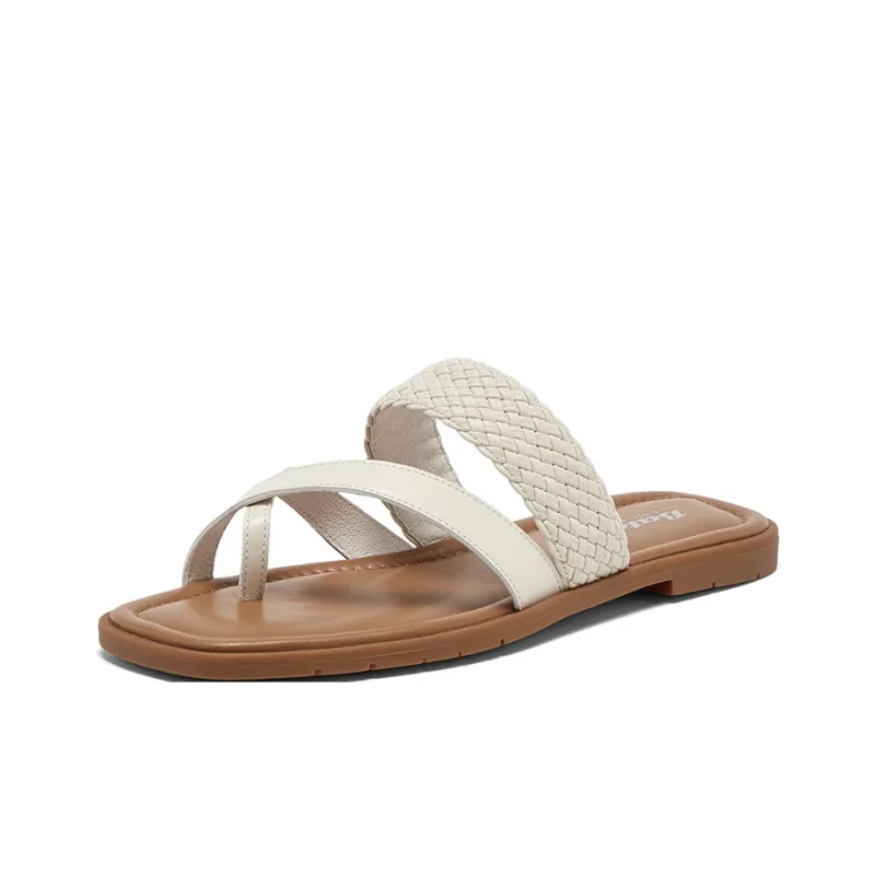 BATA Slide Slippers Women's Brown-4