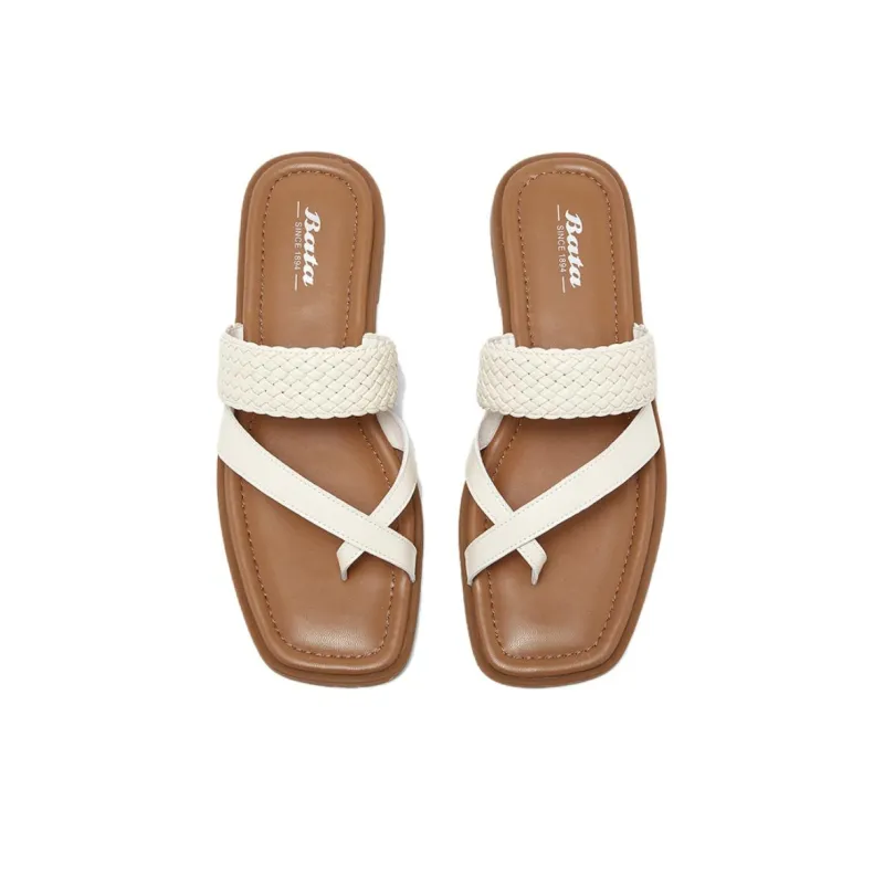 BATA Slide Slippers Women's Brown-5