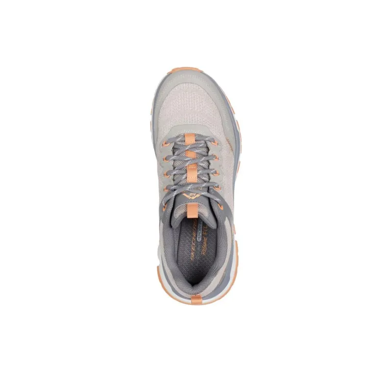 Skechers Relaxed Fit Anti Slip Wear Resistant Low Top Trekking Shoes Women's Gray-3