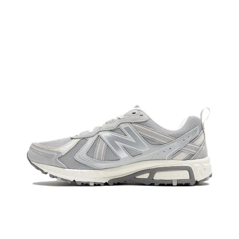 New Balance NB 410 Anti Slip Wear Resistant Low Top Casual Running Shoes Unisex Silver Gray-1