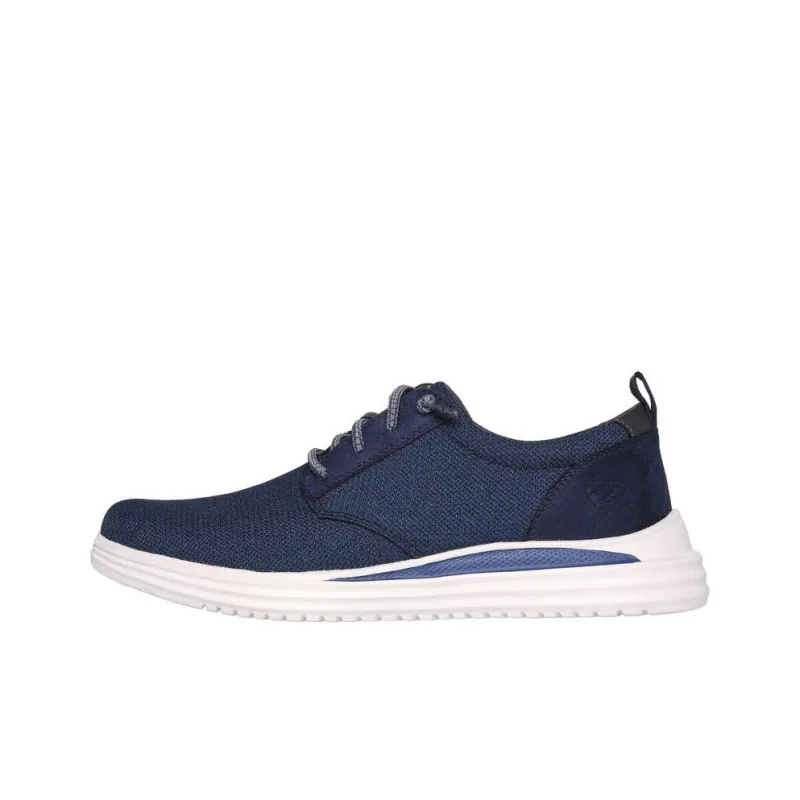 Skechers Proven Slip Resistant And Breathable Low Top Casual Shoes Men's Blue-0