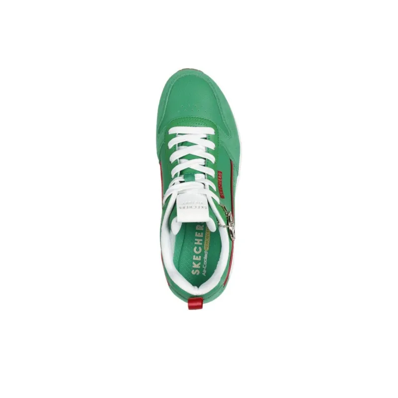 Skechers Uno Slip-Resistant Low-Top Casual Running Shoes Women's Green-2
