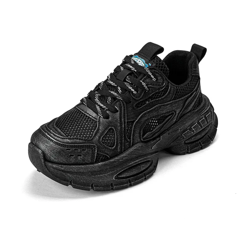 Pepe The Frog Chunky Sneakers Unisex Low Top Black-5