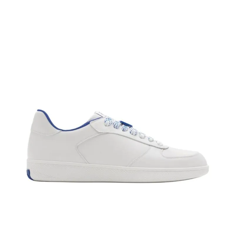 Burberry Terrace Low Top Skateboard Shoes Men's White Blue-1
