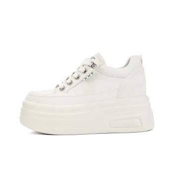 KEKAFU Cushioning Support Height Increasing Low-Top Casual Shoes Women's