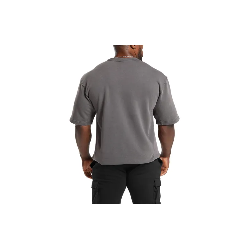 GYMSHARK POWER WASHED SHORT SLEEVE CREW T-Shirt Men's Onyx Gray-3