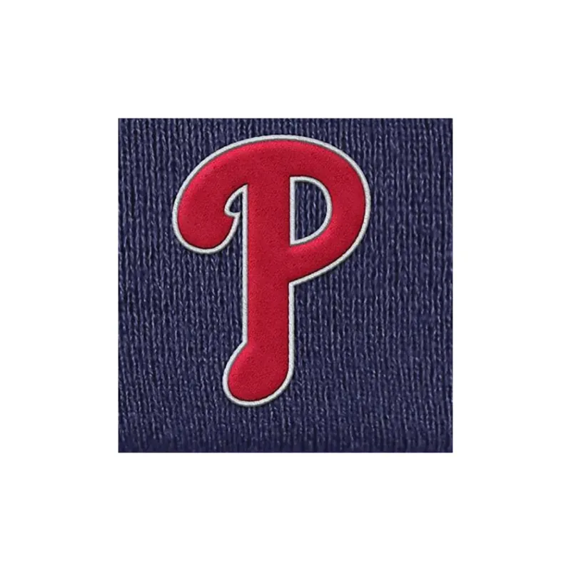 Nike Philadelphia Phillies Team Stripe Peak Men's Nike Mlb Cuffed Pom Beanie-2