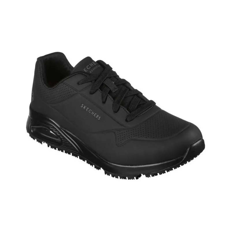 Skechers Uno Non slip Lightweight Low Top Casual Shoes Men's Black-2