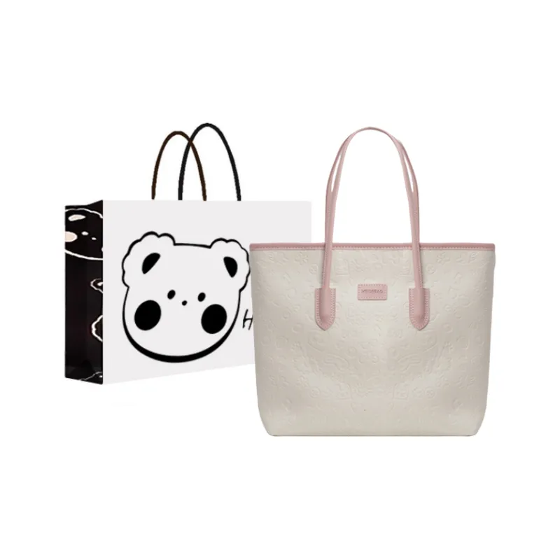 NX DOUGHNUT PU Shoulder Bag Women's Black/Khaki/Pink-34