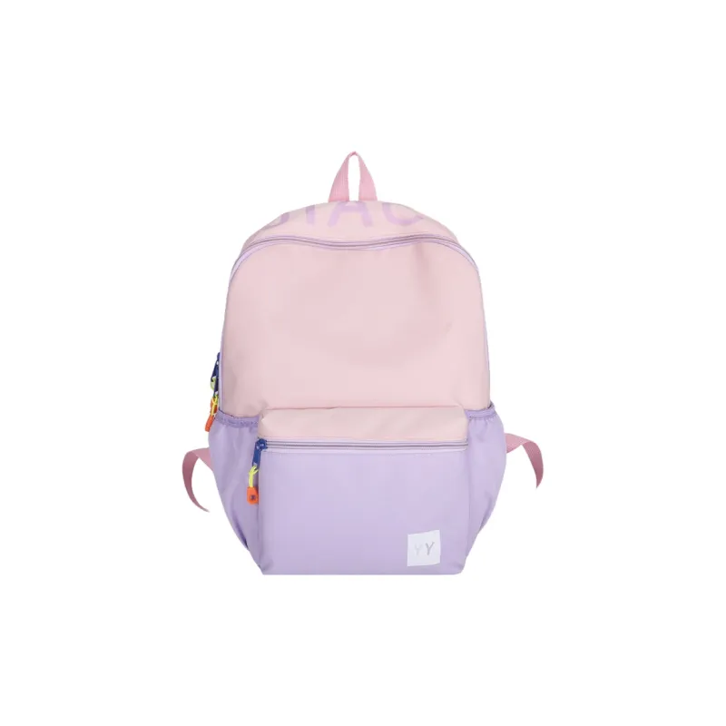 NX DOUGHNUT Nylon Fabric Backpack Unisex Pink Purple/Pink Green/Green Yellow/Blue Yellow-0
