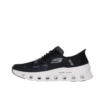 Skechers Glide Step Anti Slip Wear Resistant Low Top Casual Shoes Men's Black