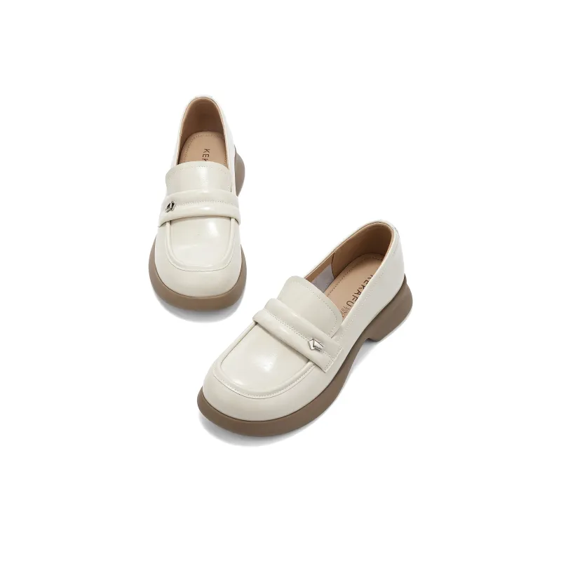 KEKAFU Loafers Women's Beige/Black/Brown-3