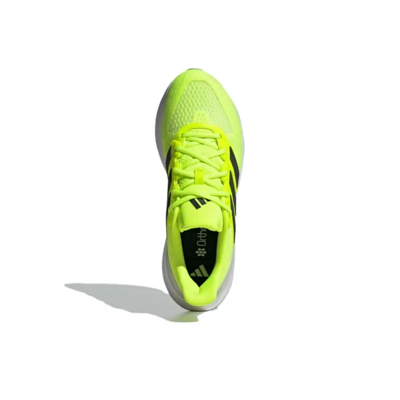 Adidas ULTRARUN 5 Anti Slip Wear Resistant Low Top Running Shoes Men's Neon Yellow-4