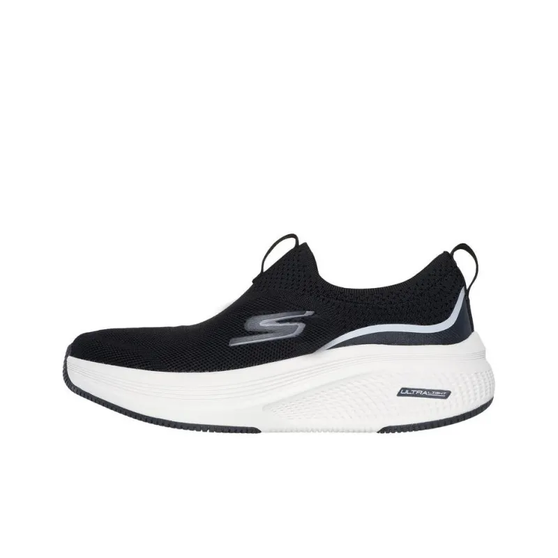 Skechers GO RUN Elevate Slip Resistant, Breathable, And Resilient Low Top Casual Running Shoes Women's Black White-0
