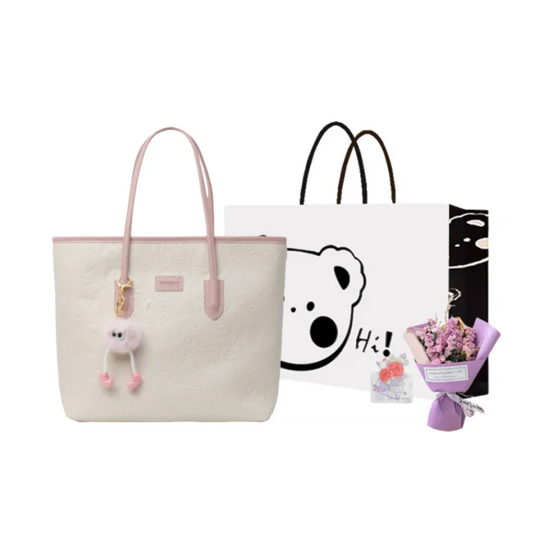 NX DOUGHNUT PU Shoulder Bag Women's Black/Khaki/Pink-69