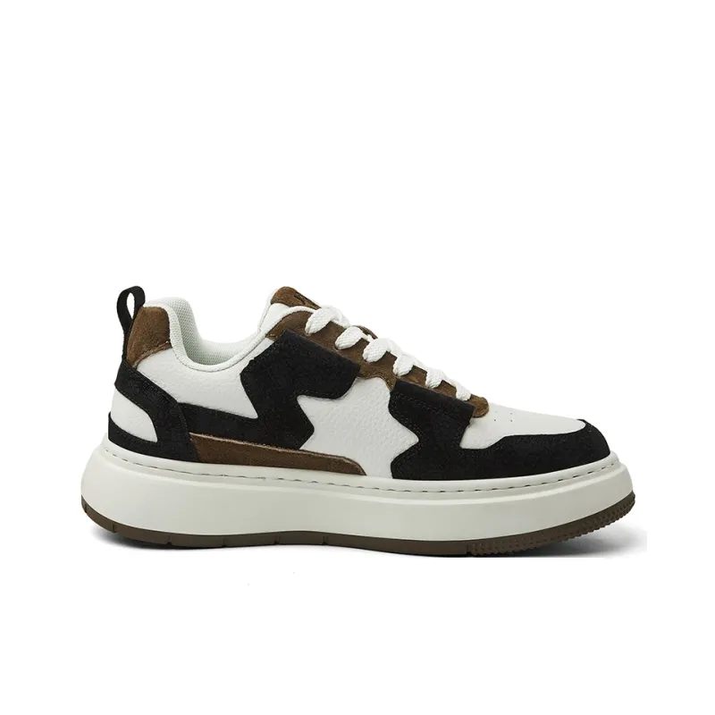 JEEP SPIRIT Low Top Skateboard Shoes Men's Cuban Brown-1