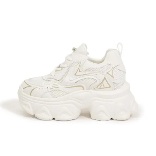 Milan Love Song Anti Slip And Wear Resistant Lightweight Low Top Chunky Sneakers Women's