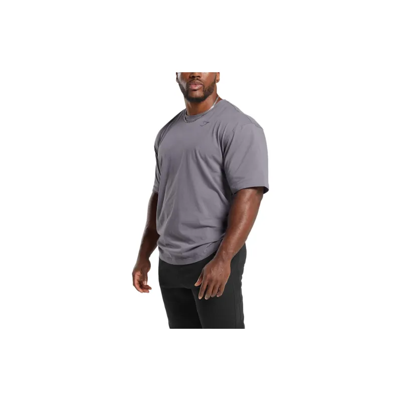 GYMSHARK POWER T SHIRT T Shirt Men's Dusty Purple-1